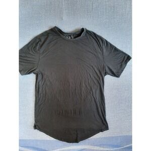 Black Archer Mens Medium Black Short Sleeve Curved Hem Stretch T-Shirt 9056